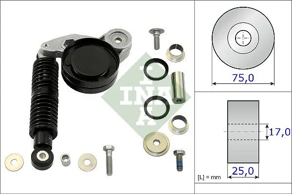 Repair Kit, tensioner lever (V-ribbed belt) INA 533 0118 10