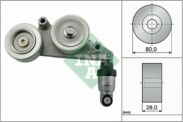 Blažilnik vibracij, V-rebrasti jermen INA 534041510