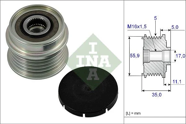 Alternator Freewheel Clutch INA 535 0005 10