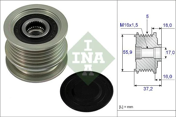 Alternator Freewheel Clutch INA 535 0009 10