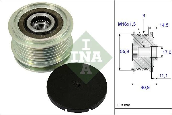 Alternator Freewheel Clutch INA 535 0012 10