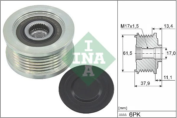 Alternatorska sklopka s prostim kolesom INA 535 0023 10