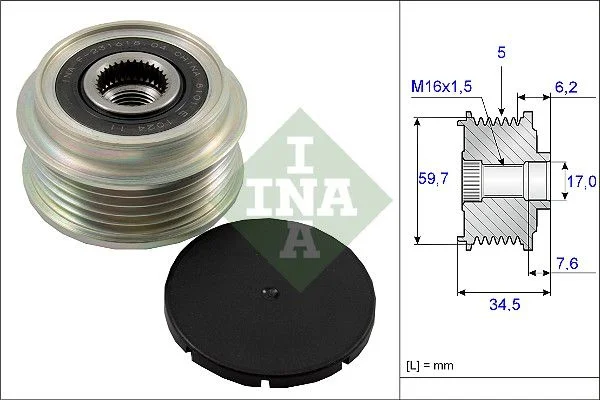 Alternator Freewheel Clutch INA 535 0034 10