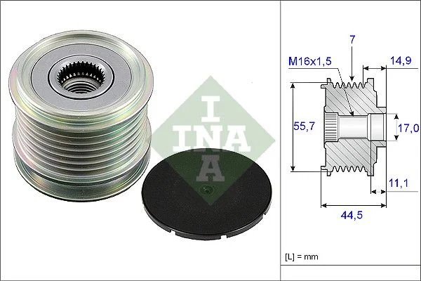 Alternatorska sklopka s prostim kolesom INA 535 0042 10