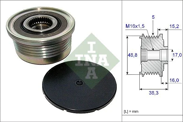 Alternatorska sklopka s prostim kolesom INA 535 0048 10