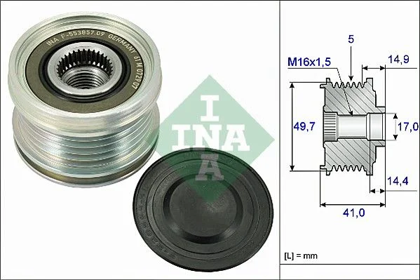 Alternator Freewheel Clutch INA 535 0101 10