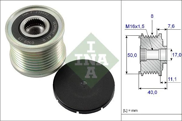 Alternator Freewheel Clutch INA 535 0119 10