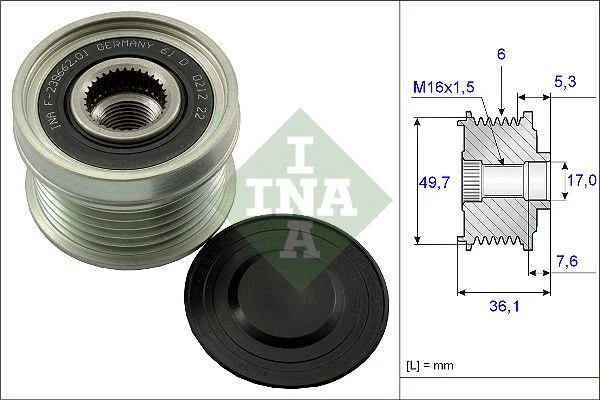 Alternator Freewheel Clutch INA 535 0134 10