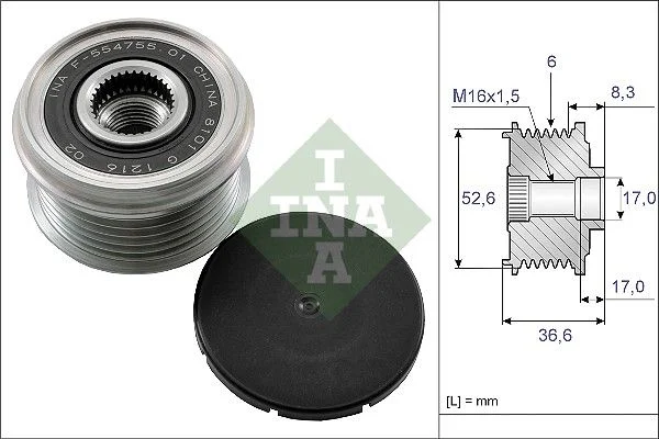 Alternator Freewheel Clutch INA 535 0137 10