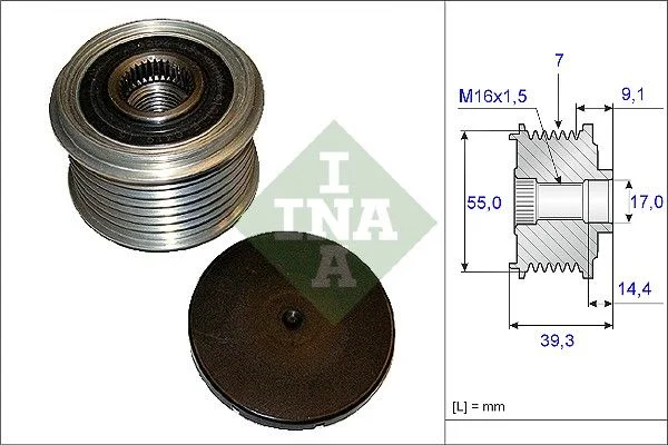 Alternator Freewheel Clutch INA 535 0142 10
