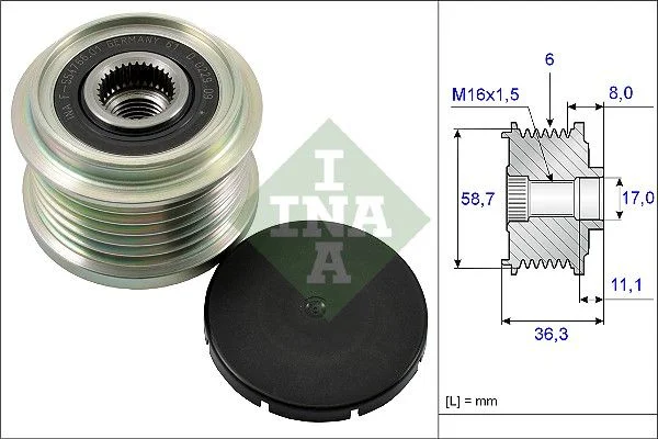 Alternator Freewheel Clutch INA 535 0160 10