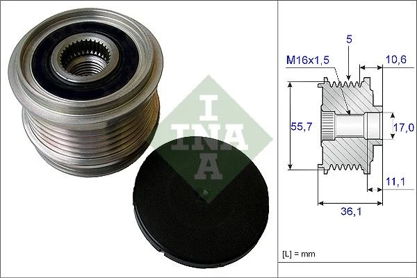 Alternator Freewheel Clutch INA 535 0161 10