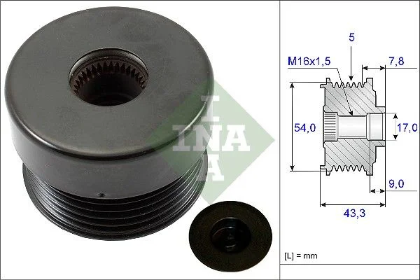 Alternator Freewheel Clutch INA 535 0172 10