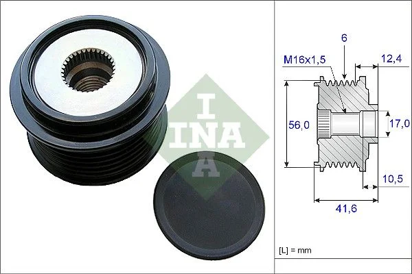Alternatorska sklopka s prostim kolesom INA 535 0210 10