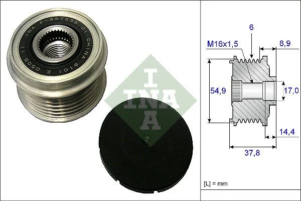 Alternator Freewheel Clutch INA 535 0217 10