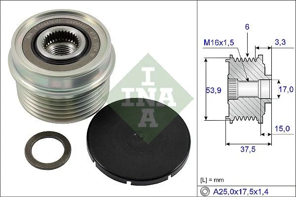 Alternator Freewheel Clutch INA 535 0223 10