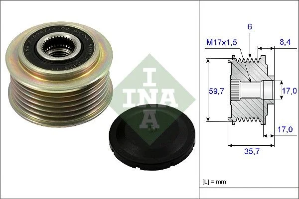 Alternator Freewheel Clutch INA 535022510
