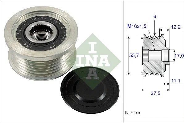Alternatorska sklopka s prostim kolesom INA 535 0226 10