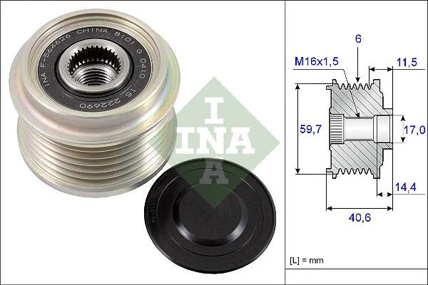 Alternator Freewheel Clutch INA 535 0227 10