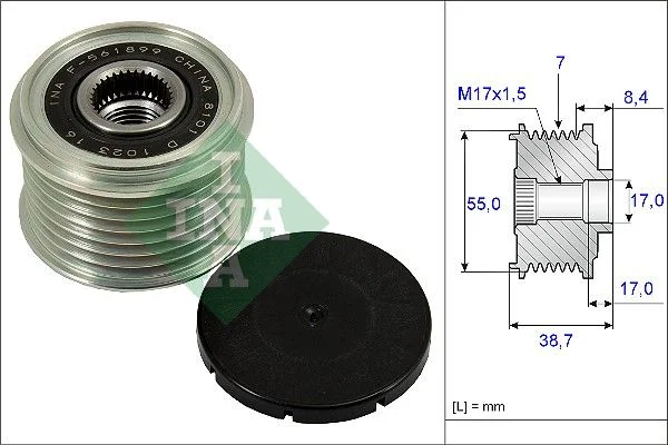 Alternator Freewheel Clutch INA 535 0239 10