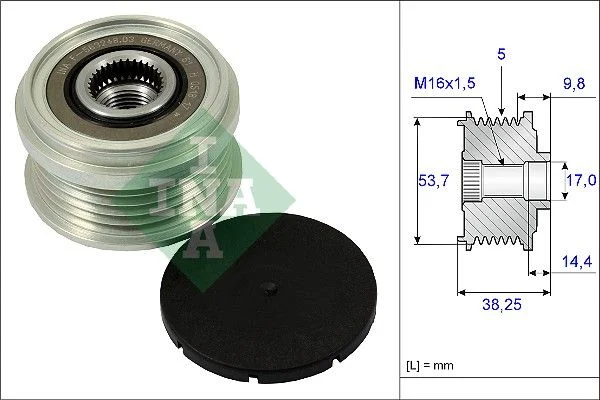 Alternatorska sklopka s prostim kolesom INA 535 0242 10