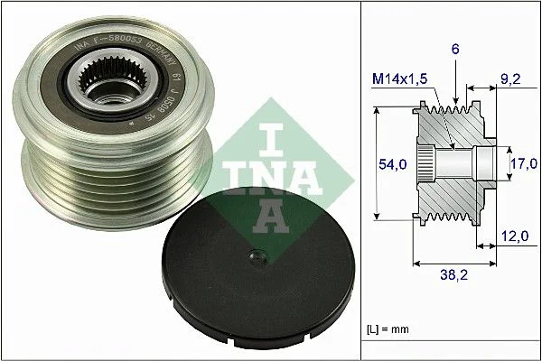 Alternatorska sklopka s prostim kolesom INA 535 0263 10