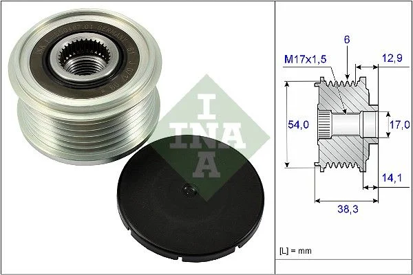 Alternator Freewheel Clutch INA 535026410