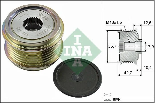 Alternatorska sklopka s prostim kolesom INA 535 0276 10