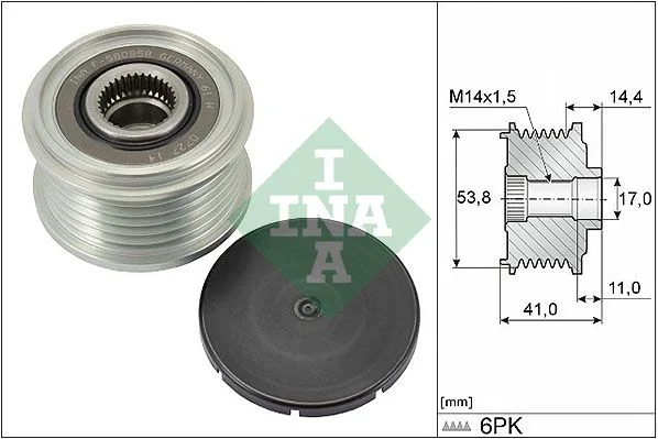 Alternator Freewheel Clutch INA 535030410