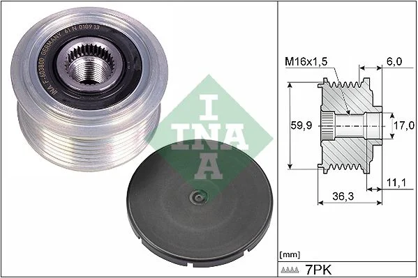 Alternator Freewheel Clutch INA 535 0309 10