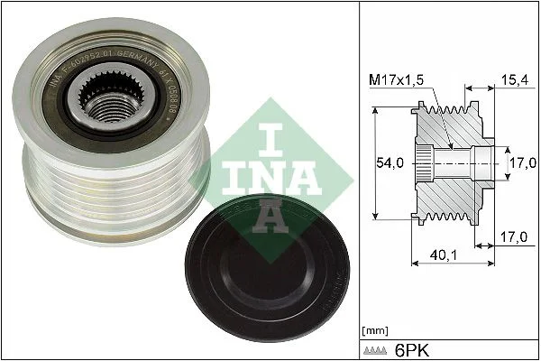 Alternator Freewheel Clutch INA 535 0317 10