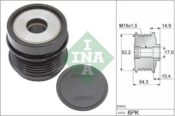 Alternator Freewheel Clutch INA 535034210