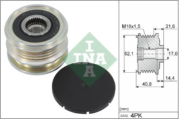Alternator Freewheel Clutch INA 535 0345 10