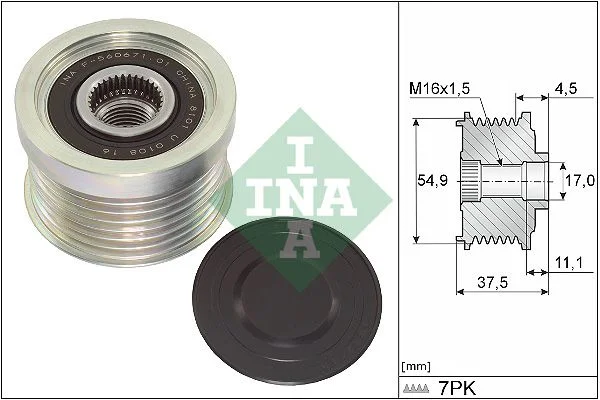 Alternator Freewheel Clutch INA 535 0349 10