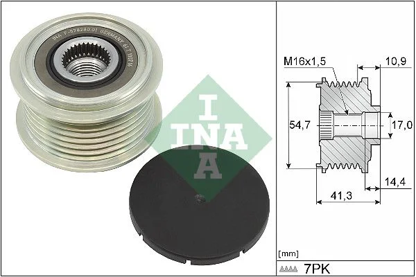 Alternatorska sklopka s prostim kolesom INA 535 0351 10