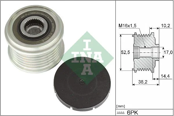 Alternatorska sklopka s prostim kolesom INA 535 0369 10