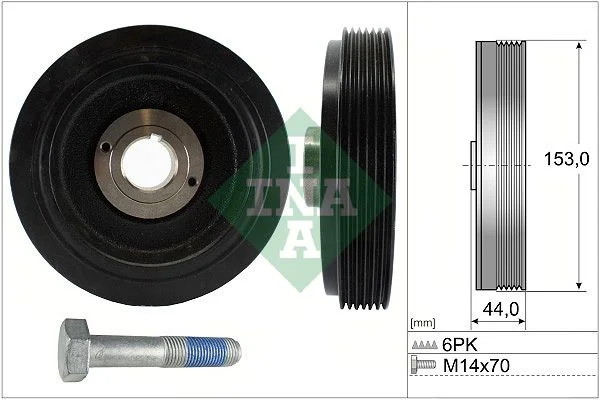 Belt Pulley, crankshaft INA 544 0042 20