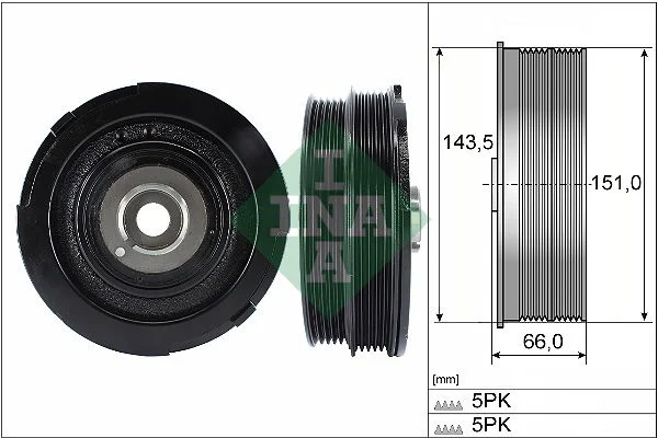 Belt Pulley, crankshaft INA 544 0069 10