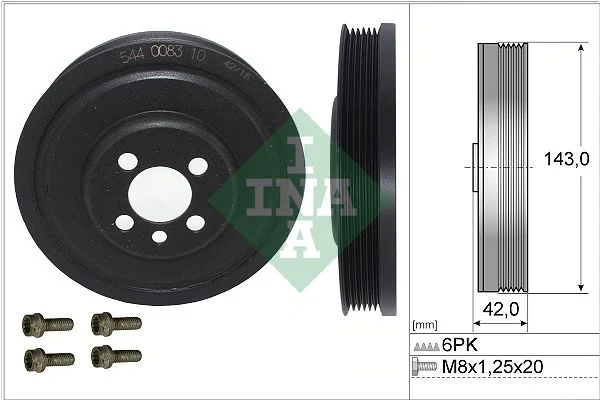 Belt Pulley, crankshaft INA 544 0083 20