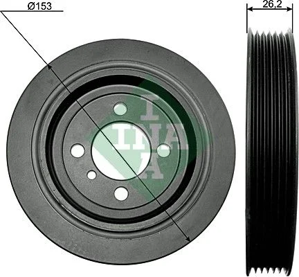 Belt Pulley, crankshaft INA 544 0093 10