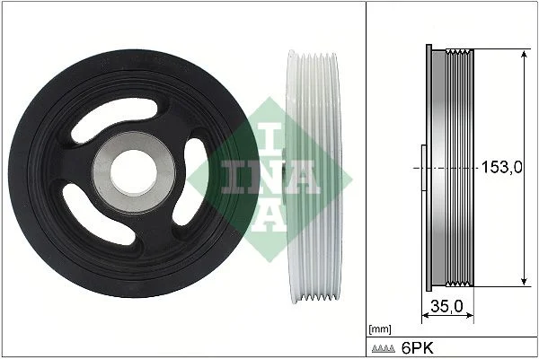 Belt Pulley, crankshaft INA 544010410