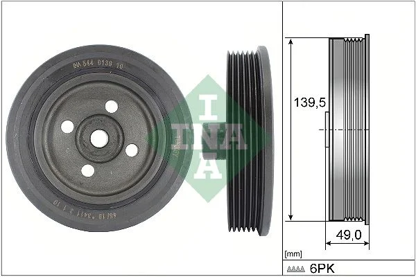 jermen jermenica, ročična gred INA 544013910