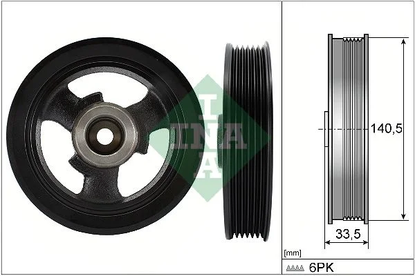 Belt Pulley, crankshaft INA 544014910