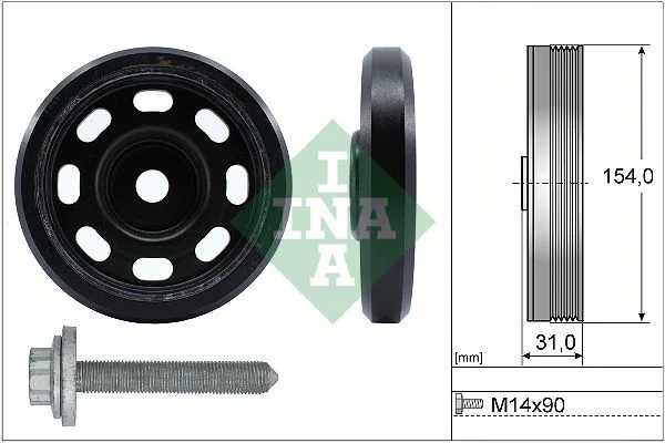 Komplet jermenic, ročična gred INA 544017020
