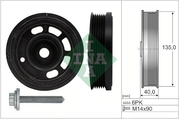 Komplet jermenic, ročična gred INA 544 0172 20