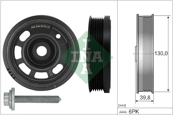 Komplet jermenic, ročična gred INA 544 0174 20
