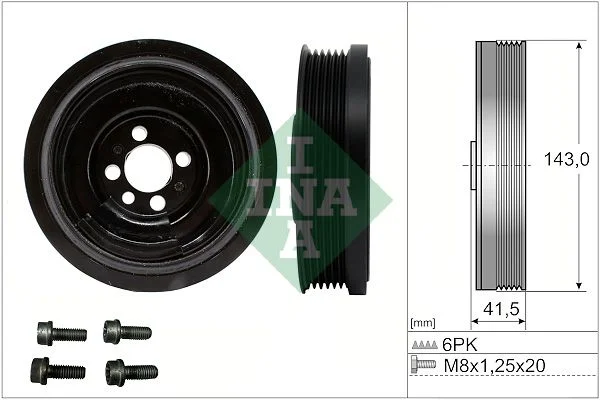 Komplet jermenic, ročična gred INA 544 0182 20