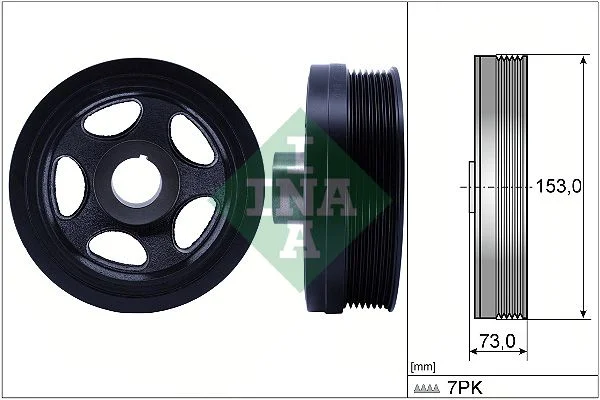 Belt Pulley, crankshaft INA 544 0183 10