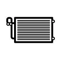 Condenser, air conditioning NRF KLIMATYZACJA 350735