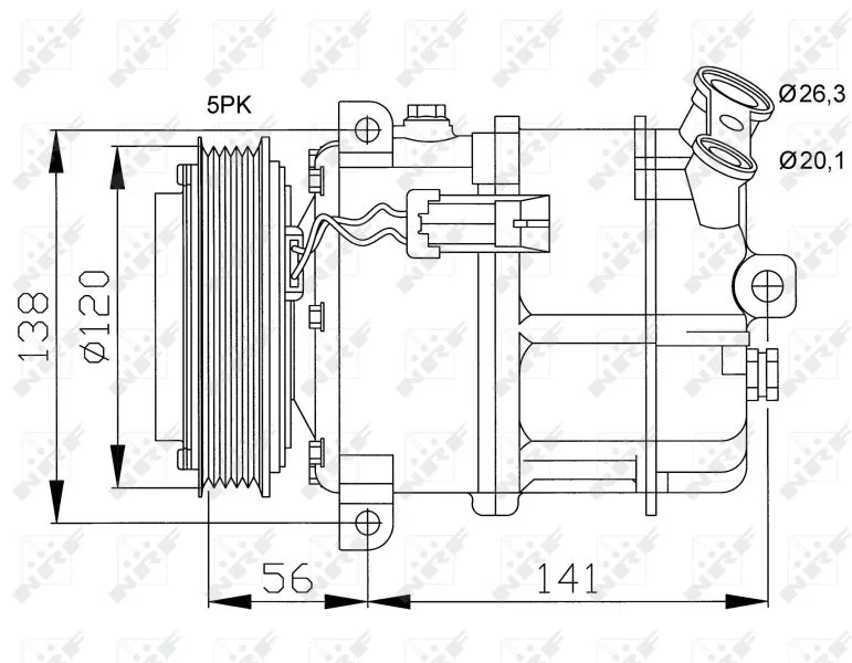 Compressor, air conditioning NRF 32117